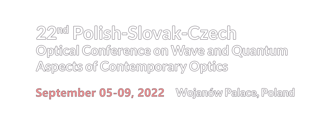 22nd Polish-Slovak-Czech Optical Conference on Wave and Quantum Aspects of Contemporary Optics logo
